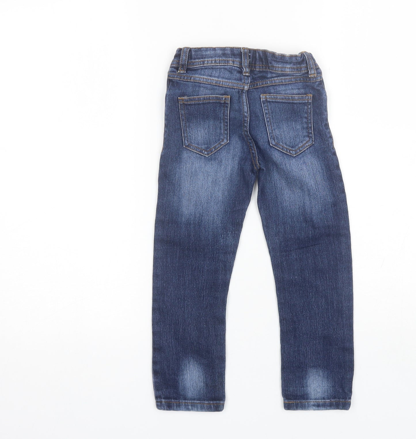 Mini Club Girls Blue  Cotton Straight Jeans Size 4-5 Years  Regular