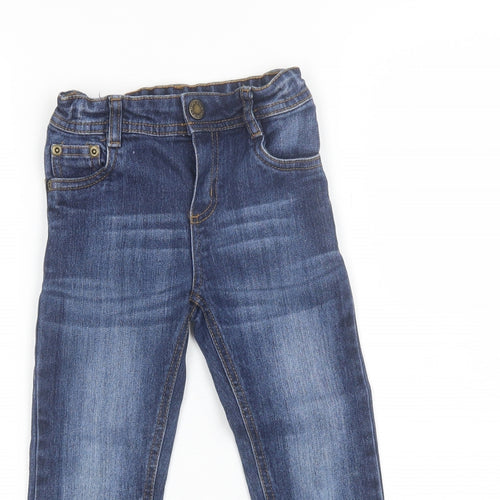 Mini Club Girls Blue  Cotton Straight Jeans Size 4-5 Years  Regular