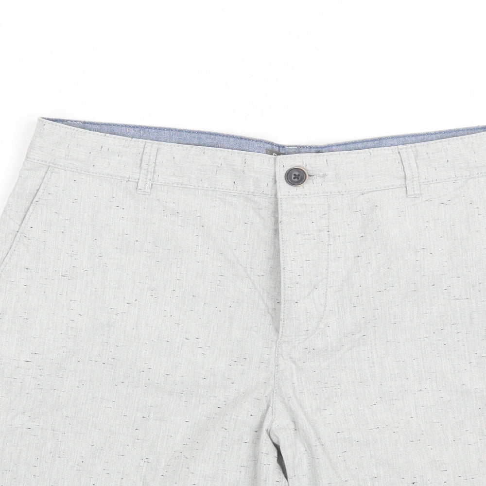 Primark Mens Grey  Cotton Chino Shorts Size 32 L9 in Regular