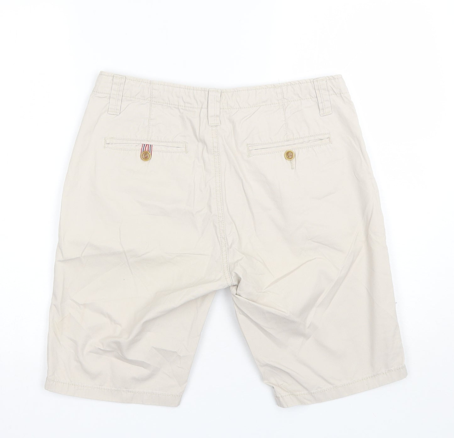 Cedar Wood State Mens Beige  Cotton Chino Shorts Size 32 L10 in Regular