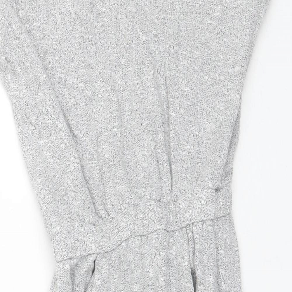 NEXT Girls Grey  Cotton Jumpsuit One-Piece Size 7 Years