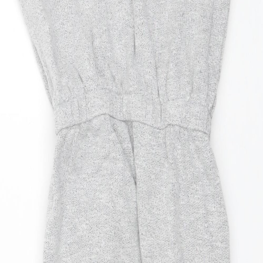 NEXT Girls Grey  Cotton Jumpsuit One-Piece Size 7 Years