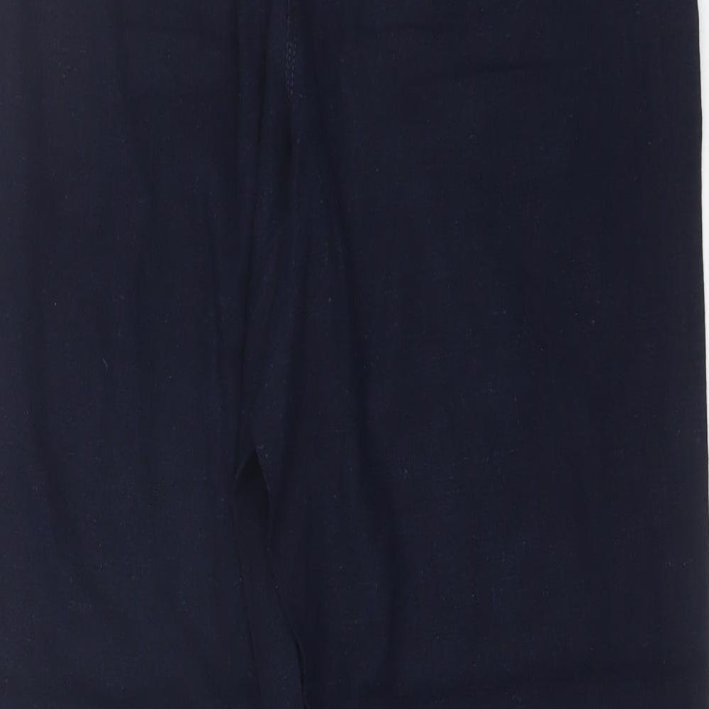 Debenhams Womens Blue  Viscose Trousers  Size 14 L27 in Regular