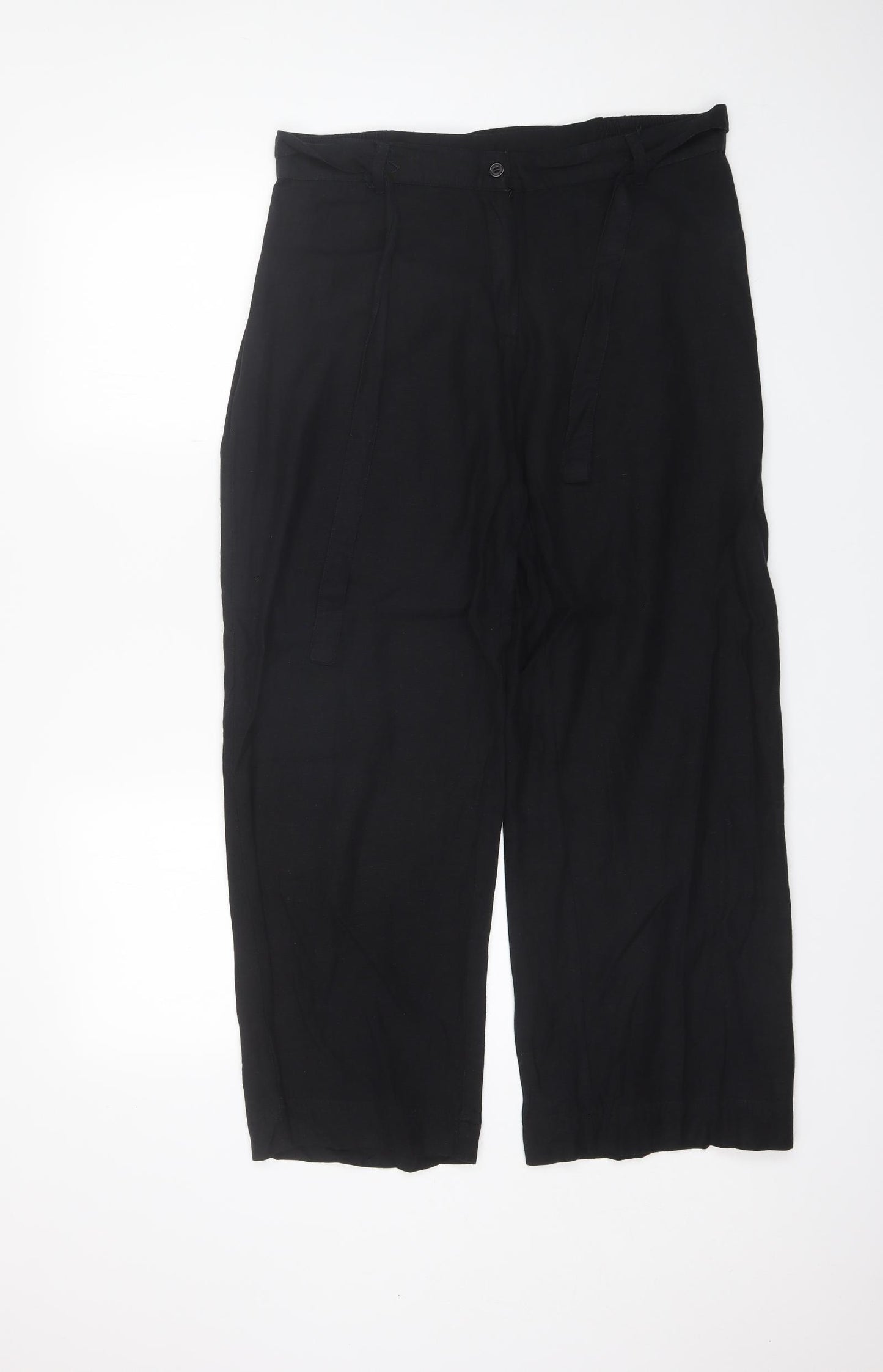 Classic Comfort Womens Black  Viscose Trousers  Size 16 L27 in Regular