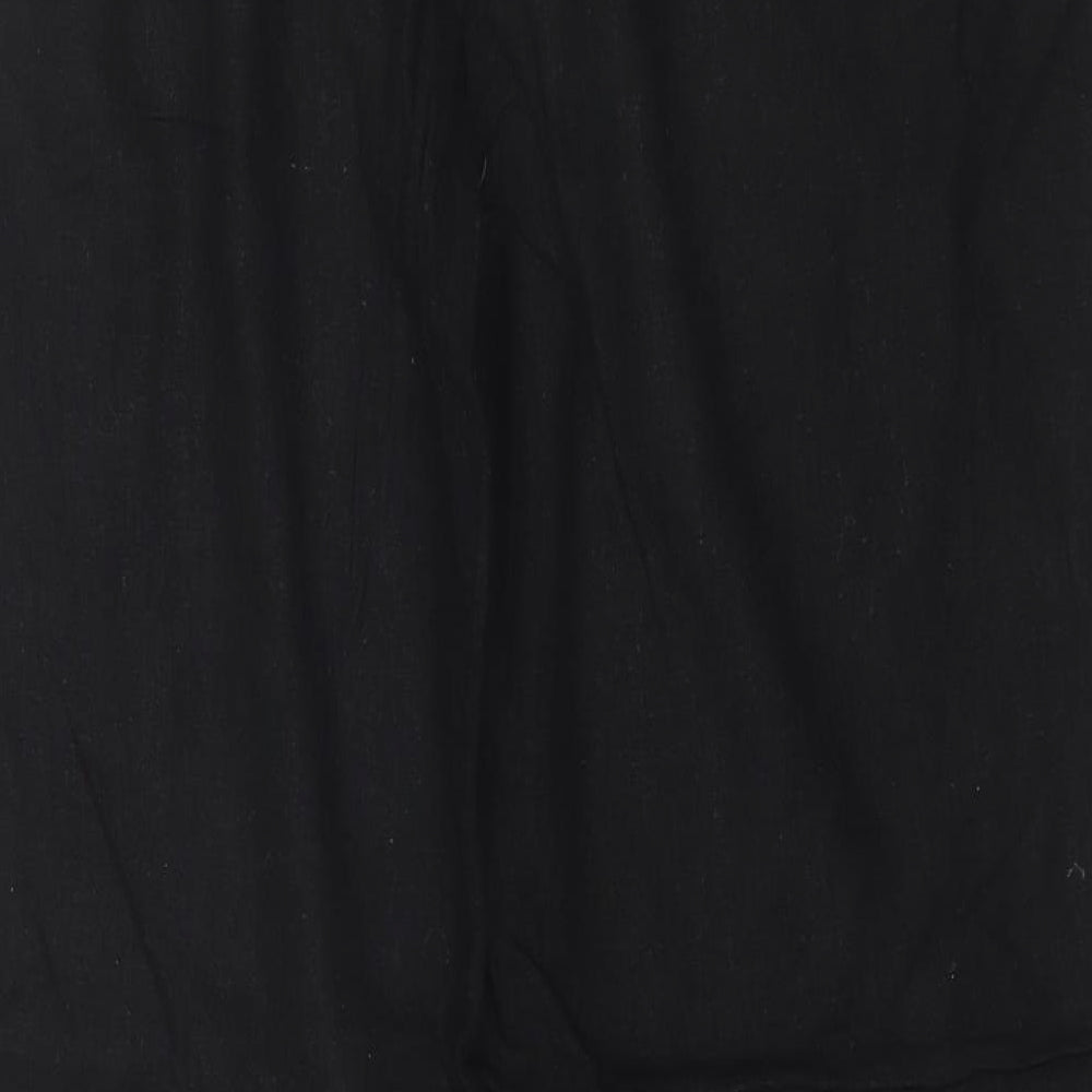 New Look Womens Black  Linen Trousers  Size 16 L29 in Regular