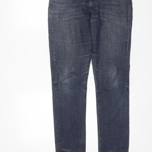 Denim CO Womens Blue  Cotton Skinny Jeans Size 12 L29 in Regular