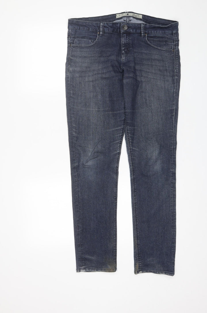 Denim CO Womens Blue Cotton Skinny Jeans Size 12 L29 in Regular