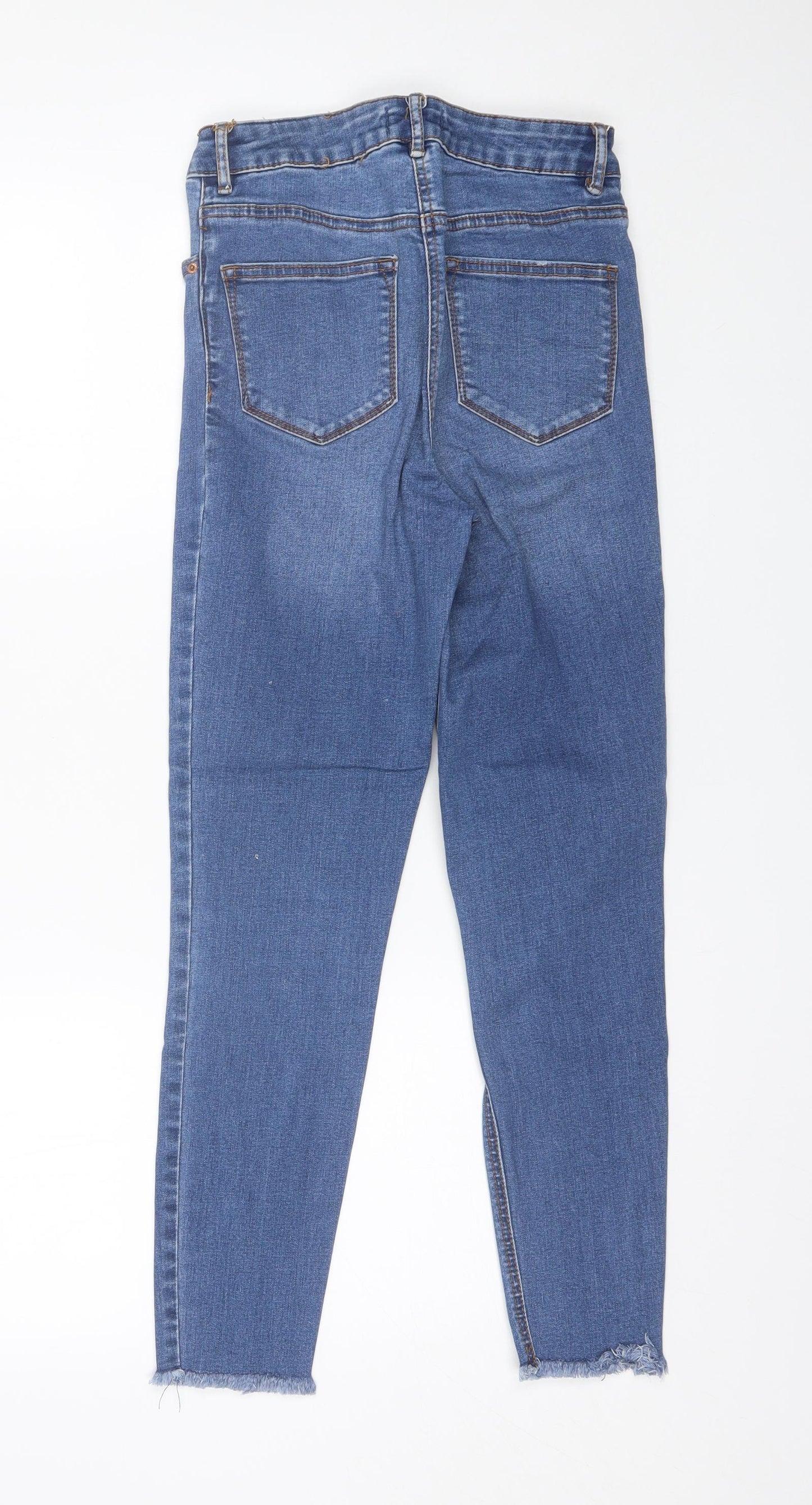 Papaya Womens Blue  Cotton Skinny Jeans Size 8 L24 in Regular