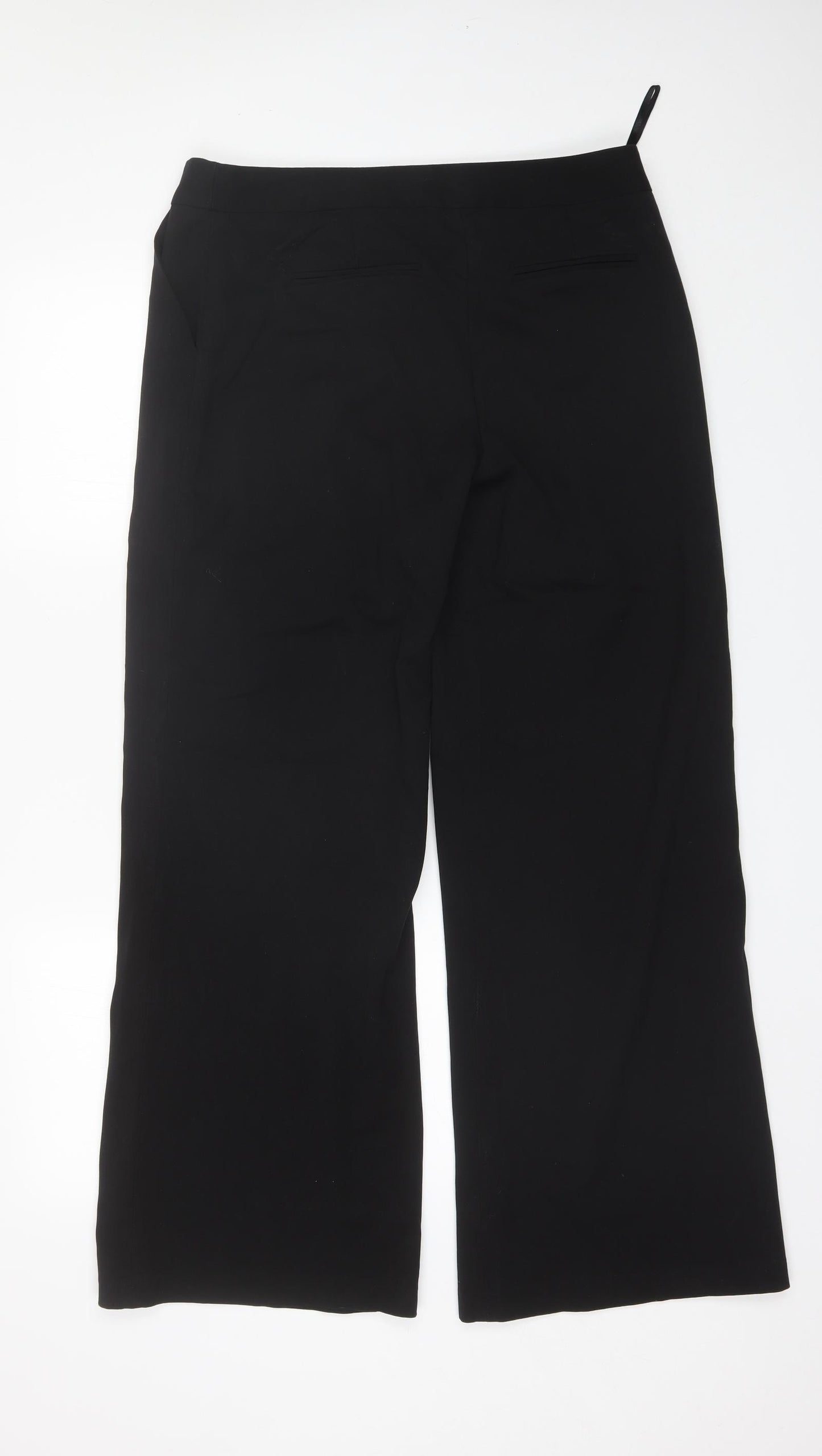 Dorothy Perkins Womens Black  Polyester Dress Pants Trousers Size 14 L31 in Regular