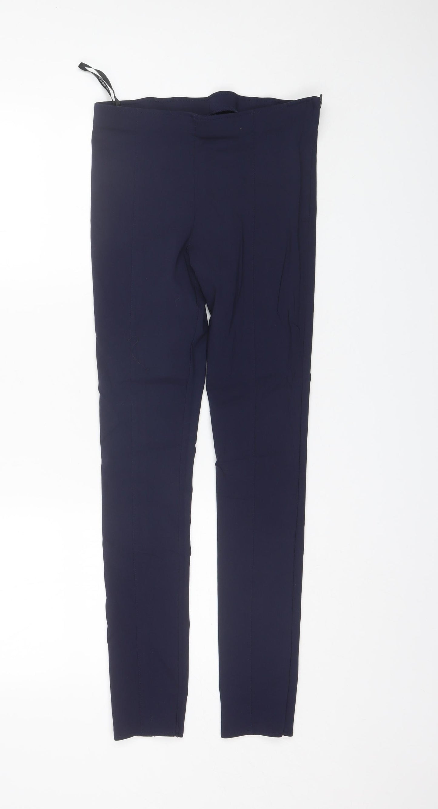 Primark Womens Blue  Viscose Dress Pants Trousers Size 10 L28 in Regular