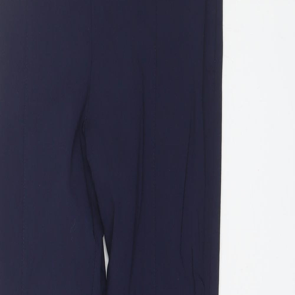Primark Womens Blue  Viscose Dress Pants Trousers Size 10 L28 in Regular