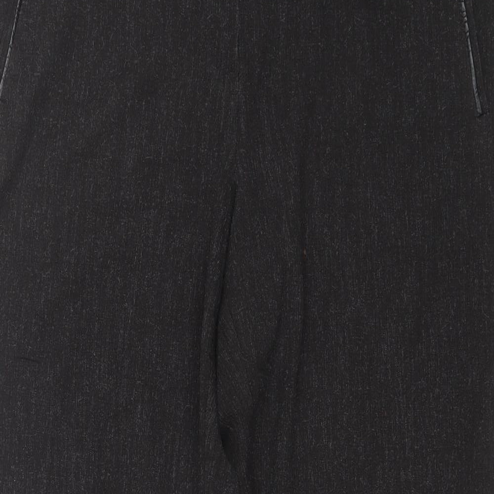 Marks and Spencer Womens Black  Polyester Dress Pants Trousers Size 16 L30 in Regular