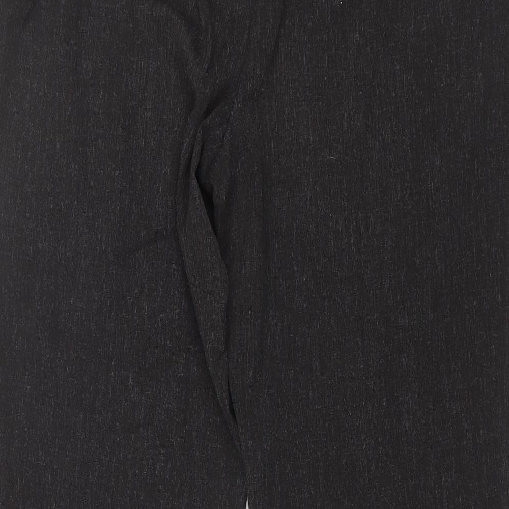 Marks and Spencer Womens Black  Polyester Dress Pants Trousers Size 16 L30 in Regular