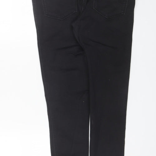 Nutmeg Womens Black  Cotton Jegging Jeans Size 12 L29 in Regular
