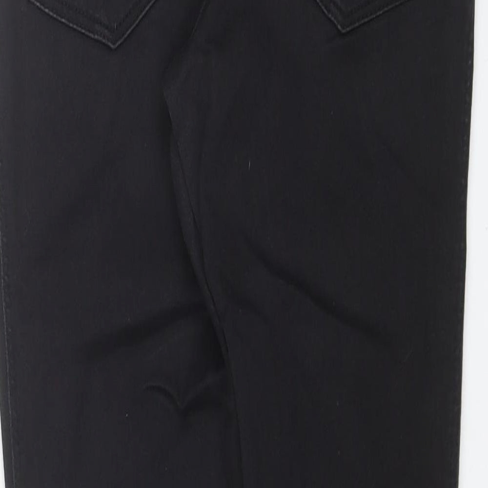 Nutmeg Womens Black  Cotton Jegging Jeans Size 12 L29 in Regular