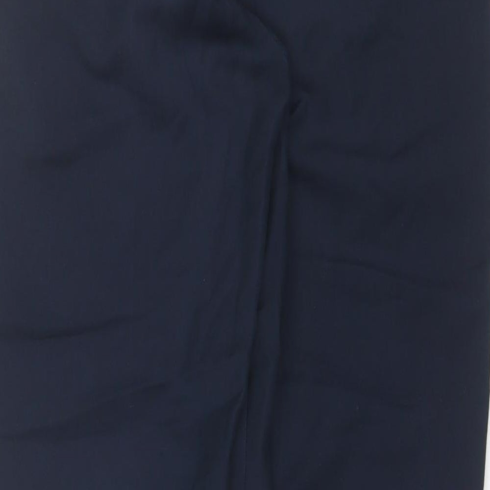 Monsoon Womens Blue  Cotton Capri Trousers Size 8 L28 in Regular