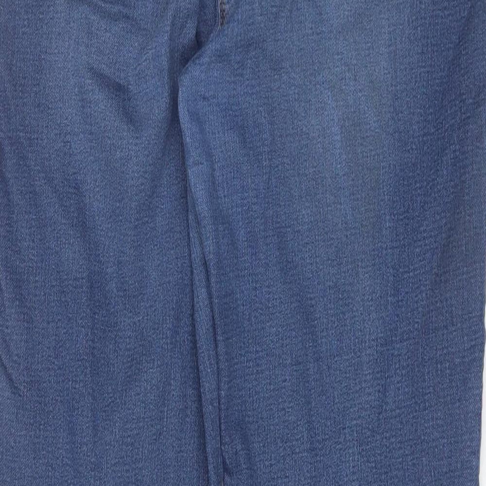 Matalan Womens Blue  Cotton Skinny Jeans Size 16 L28 in Regular