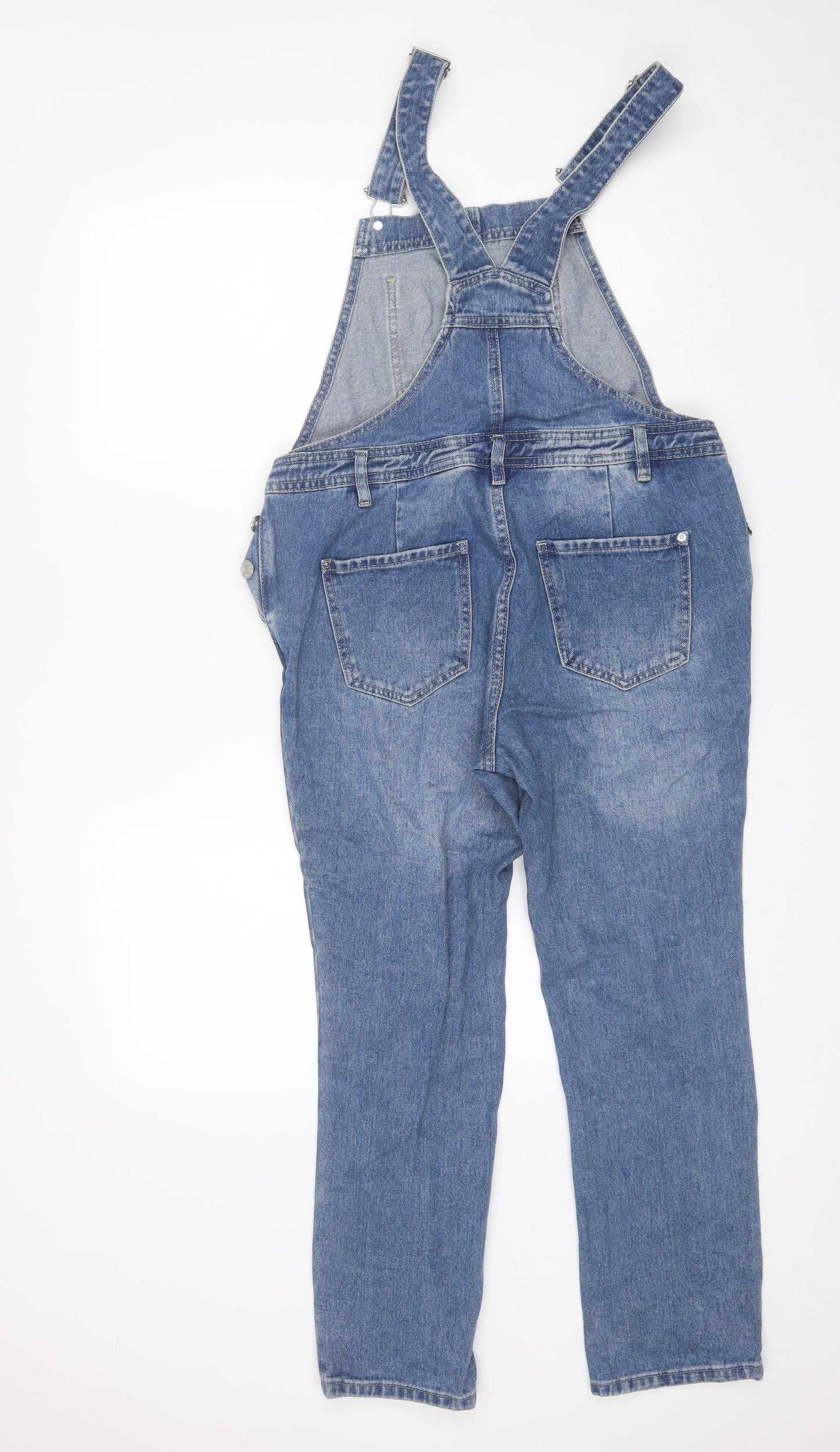 NEXT Womens Blue  Cotton Dungaree One-Piece Size 10