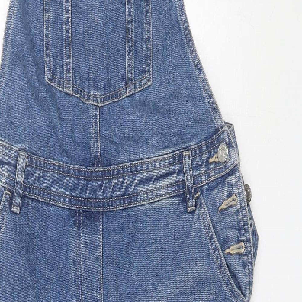 NEXT Womens Blue  Cotton Dungaree One-Piece Size 10