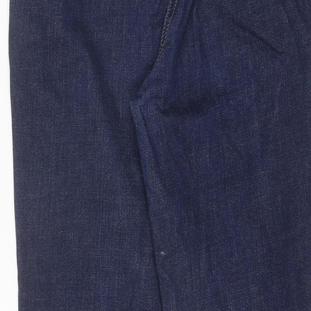 NEXT Womens Blue  Cotton Bootcut Jeans Size 12 L25 in Regular