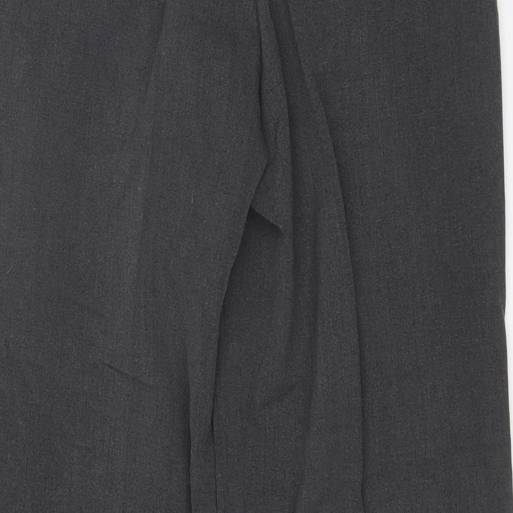 F&F Womens Grey  Polyester Dress Pants Trousers Size 10 L23 in Regular  - Short length