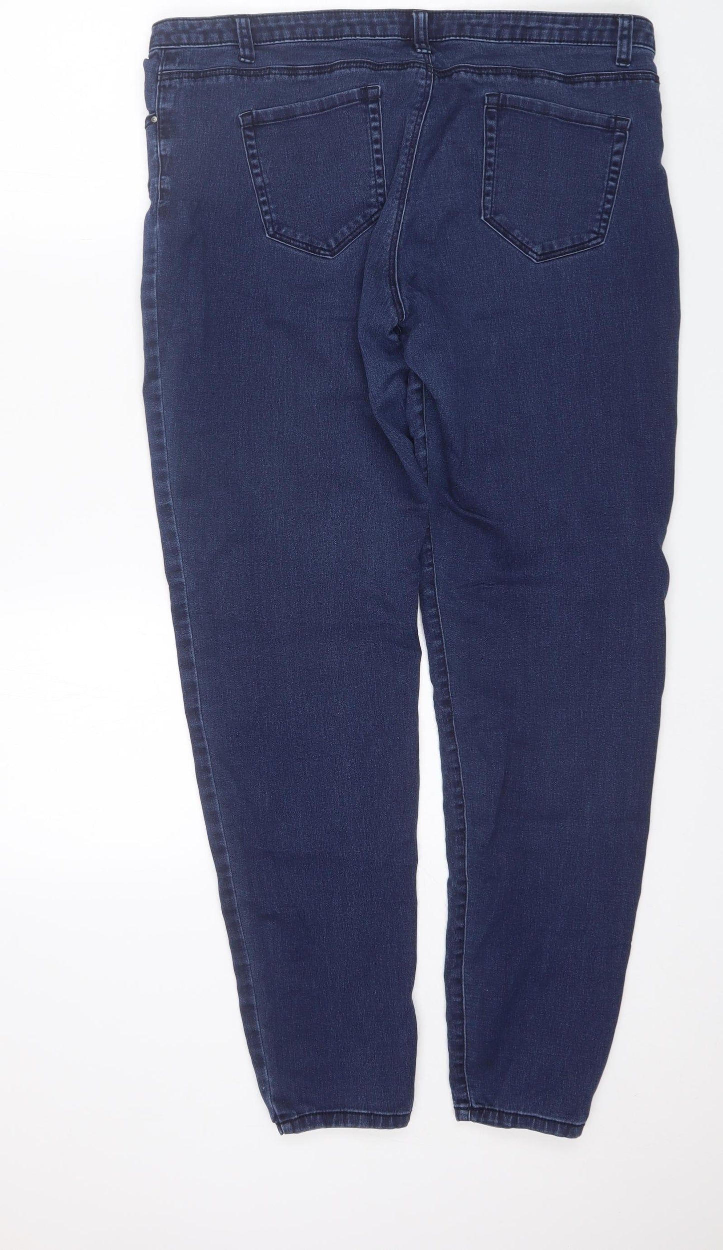 Denim co Womens Blue  Cotton Skinny Jeans Size 18 L30 in Regular