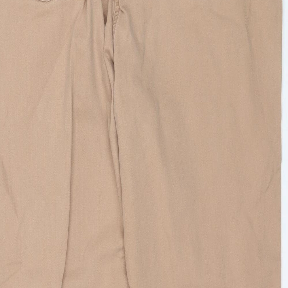 Matalan Womens Brown  Cotton Straight Jeans Size 16 L28 in Regular
