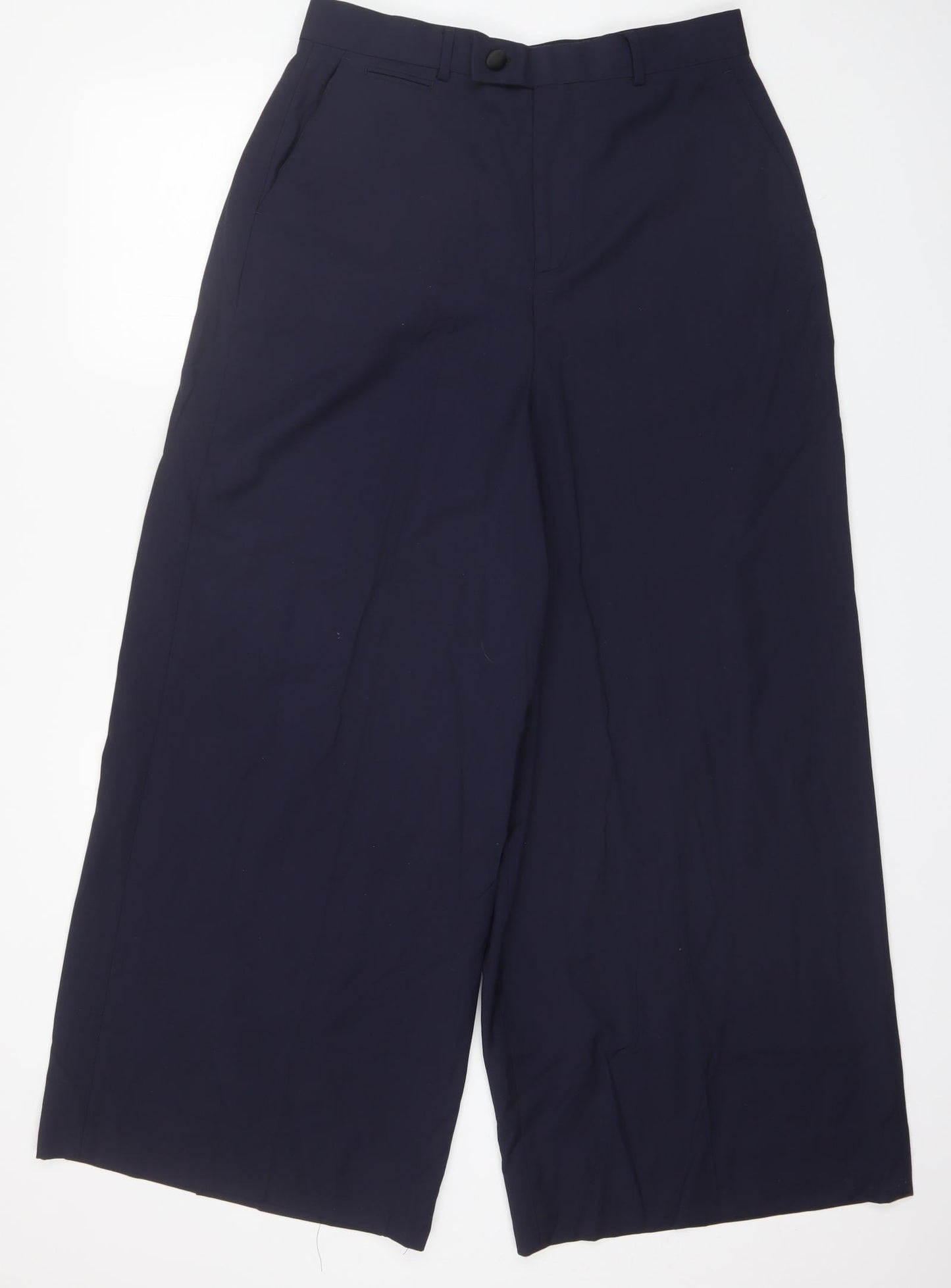 ASOS Mens Blue  Polyester Dress Pants Trousers Size 33 L32 in Regular