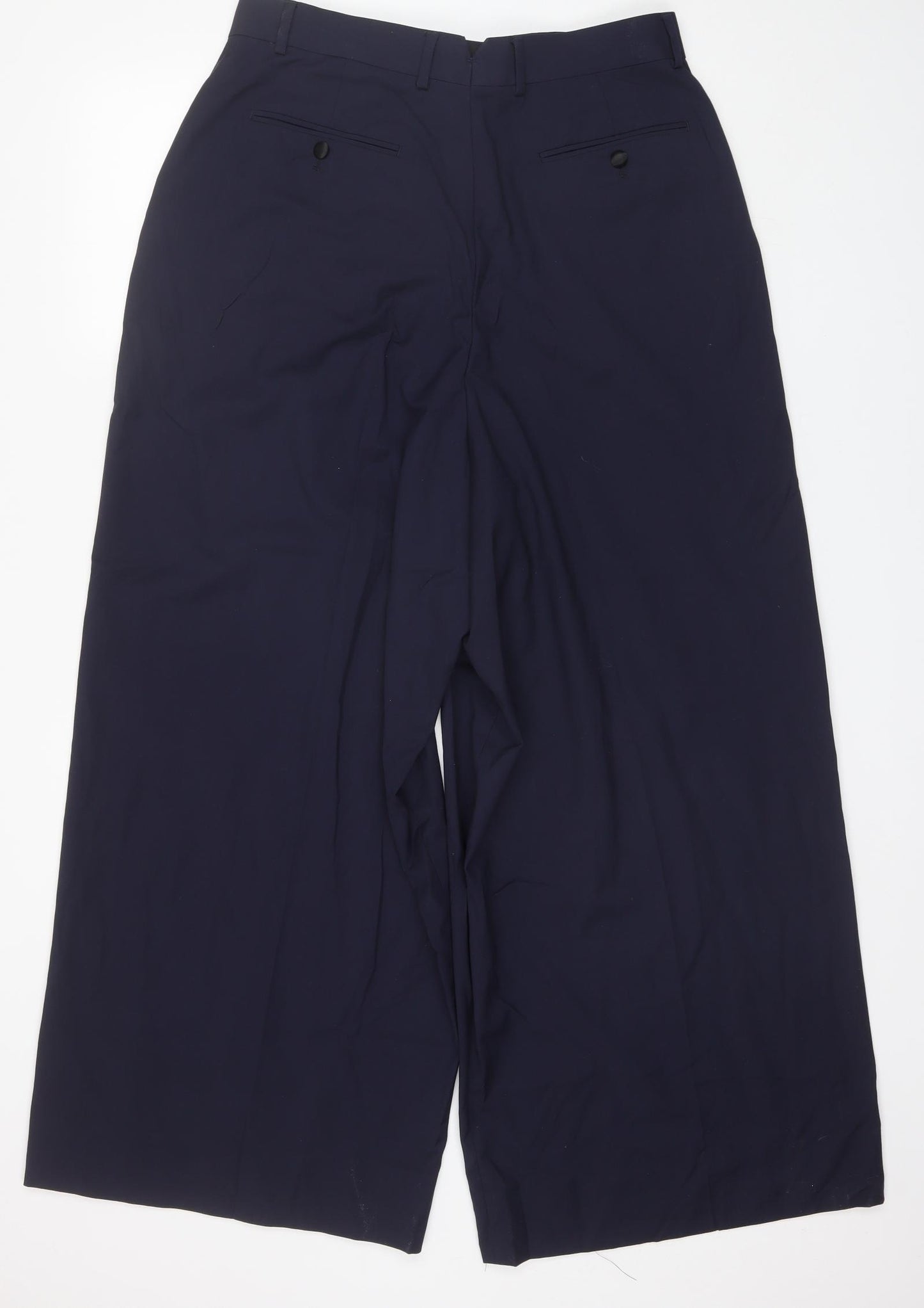 ASOS Mens Blue  Polyester Dress Pants Trousers Size 33 L32 in Regular