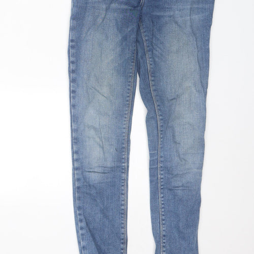 River Island Womens Blue  Cotton Skinny Jeans Size 10 L28 in Regular