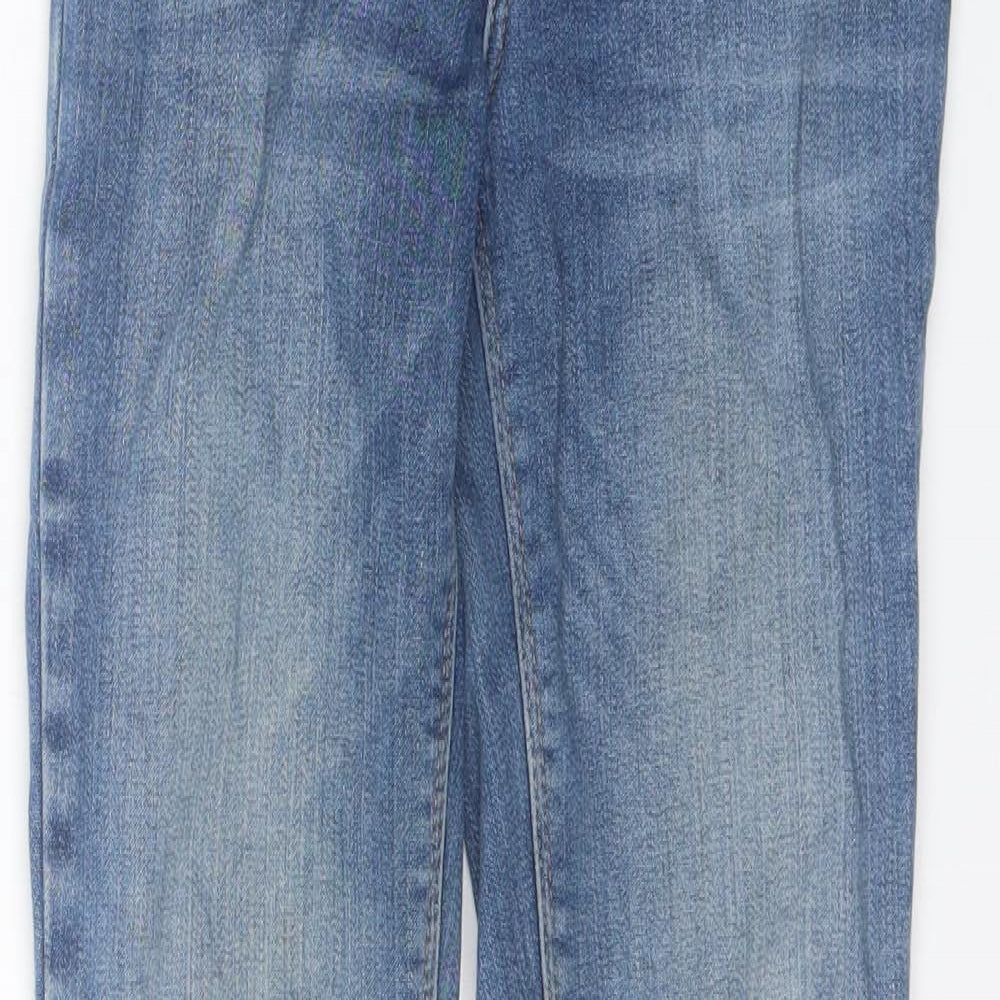 River Island Womens Blue  Cotton Skinny Jeans Size 10 L28 in Regular