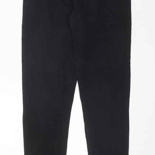 PRETTYLITTLETHING Womens Black  Cotton Skinny Jeans Size 8 L27 in Regular