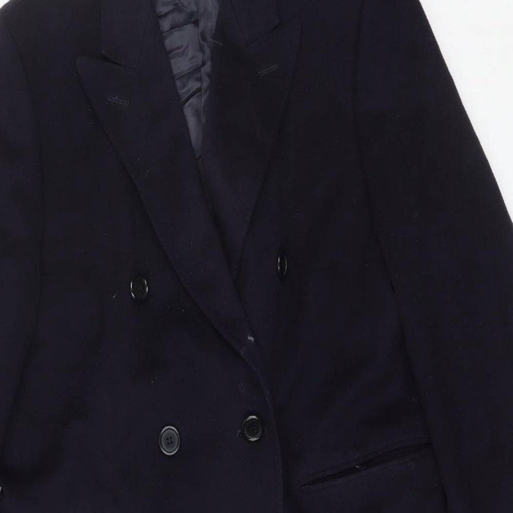 Savoy Taylors Guild Mens Blue   Pea Coat Jacket Size 42