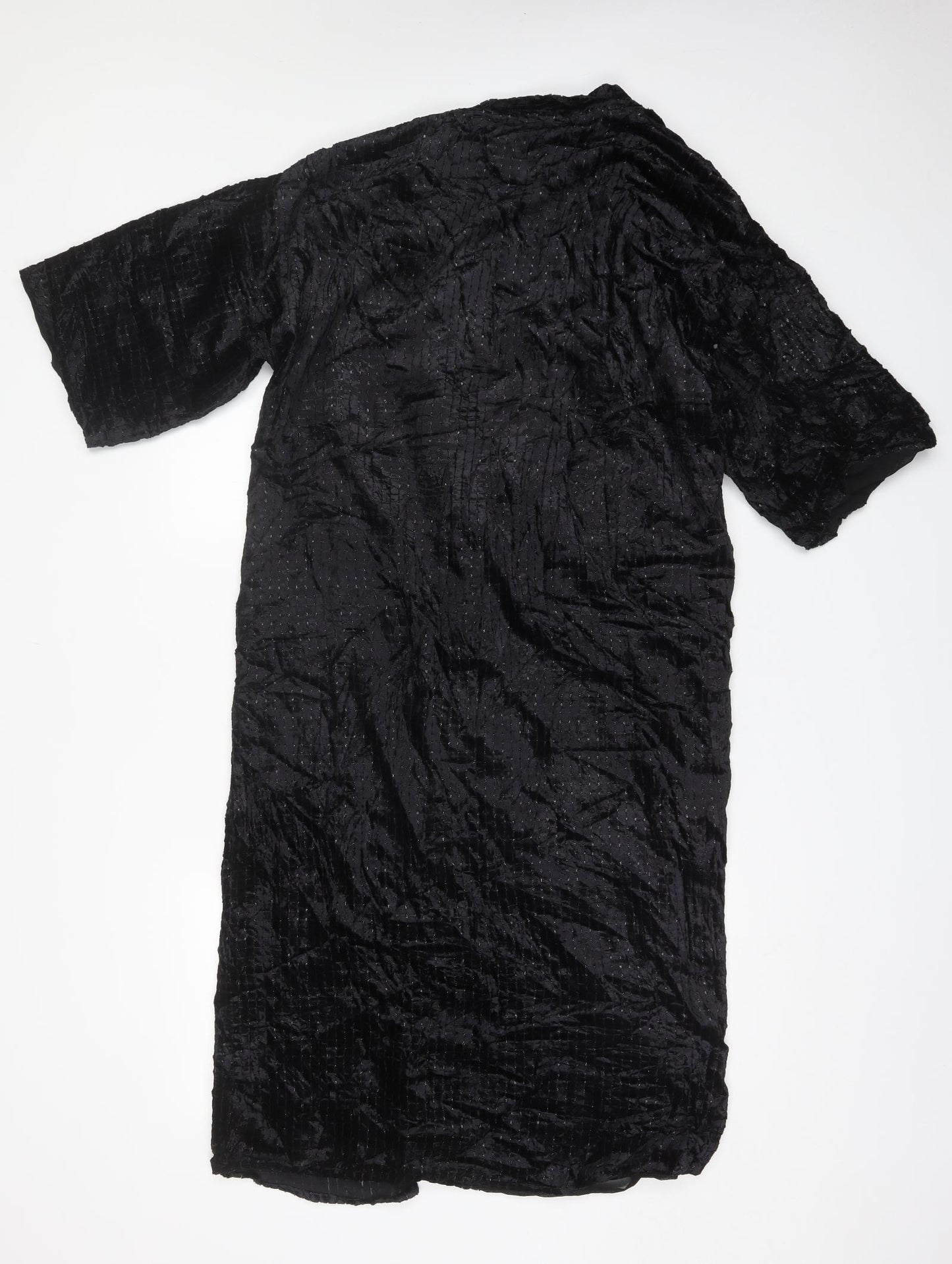MNG Womens Black V-Neck  Polyester Cardigan Jumper One Size