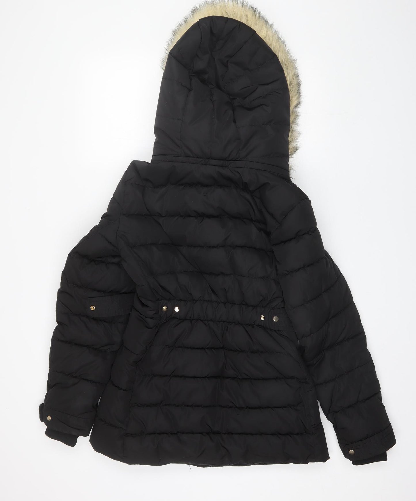 Zara Womens Black   Parka Jacket Size S