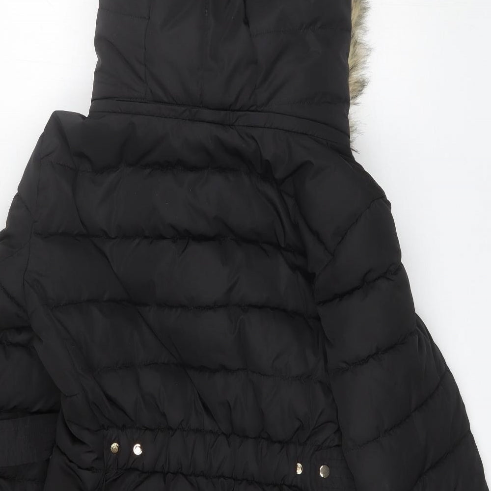 Zara Womens Black   Parka Jacket Size S