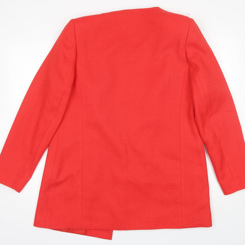 TU Womens Red   Overcoat Jacket Size 14