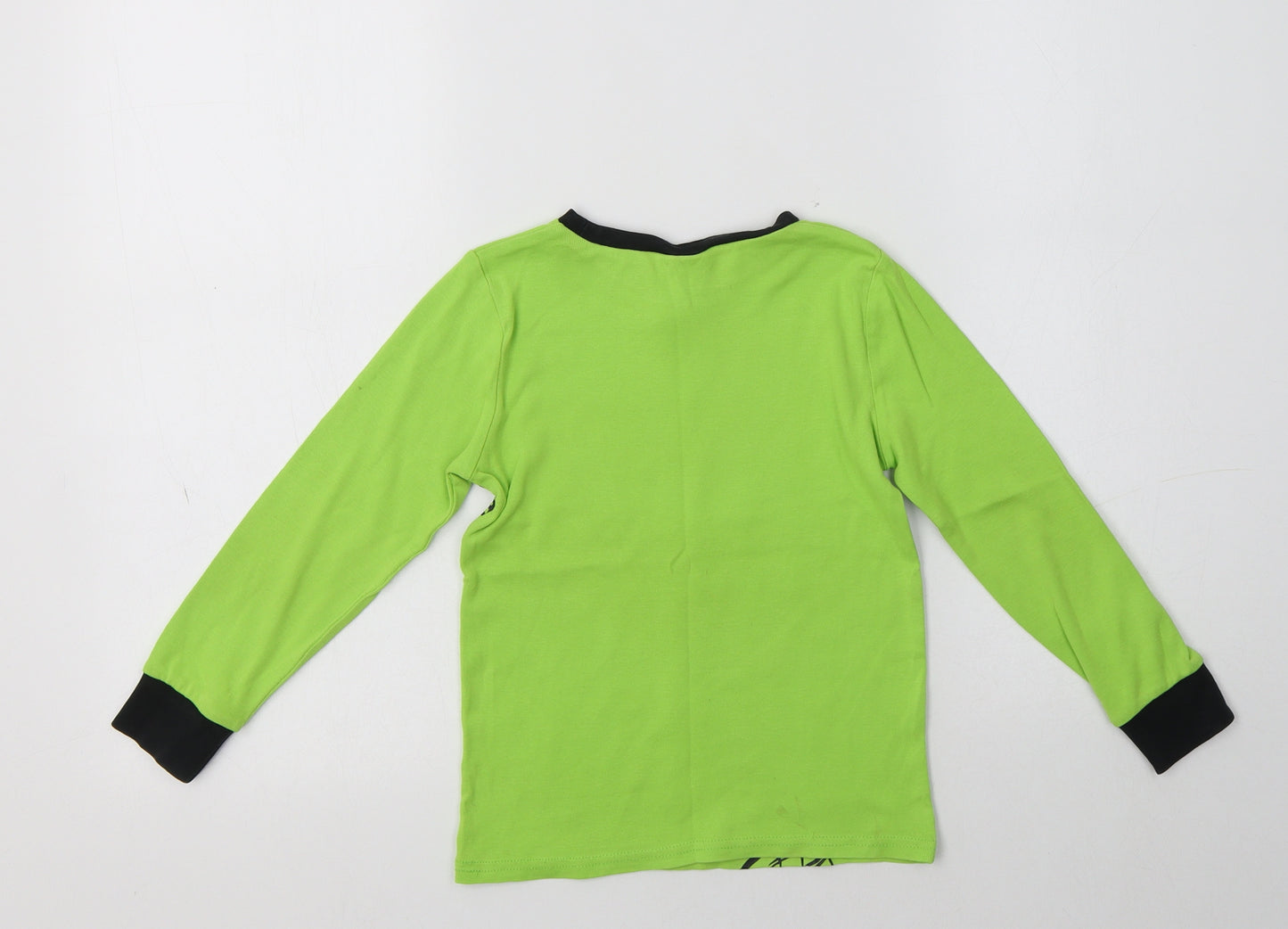 H&M Boys Green  Cotton Basic T-Shirt Size 4-5 Years Crew Neck  - Ninja Turtles