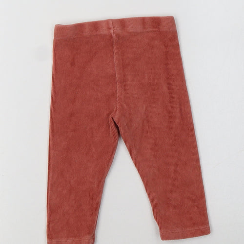 Matalan Baby Pink  Cotton Jogger Leggings Size 9-12 Months