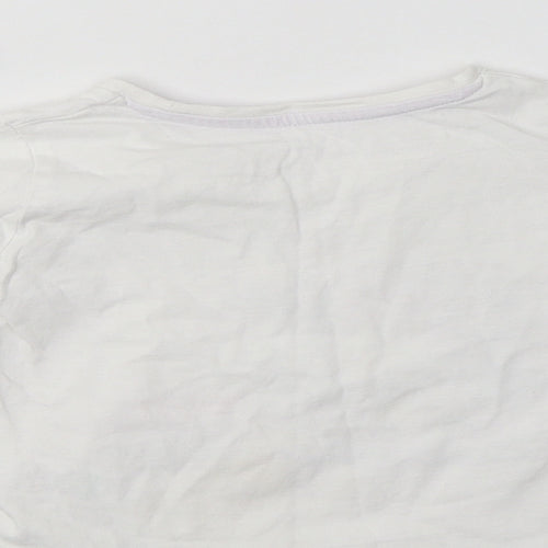 Matalan Baby White  Cotton Basic T-Shirt Size 12-18 Months Crew Neck  - Cute