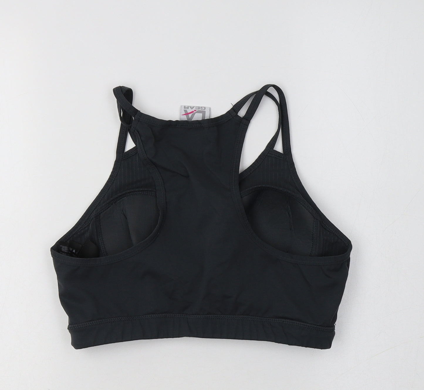 LA Gear Womens Grey  Polyester Cropped Tank Size 16 Scoop Neck  - Sports Bra