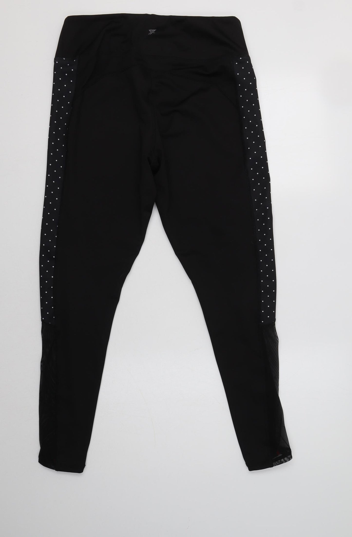 Primark Womens Black Polka Dot Polyester Compression Leggings Size M L29 in Regular