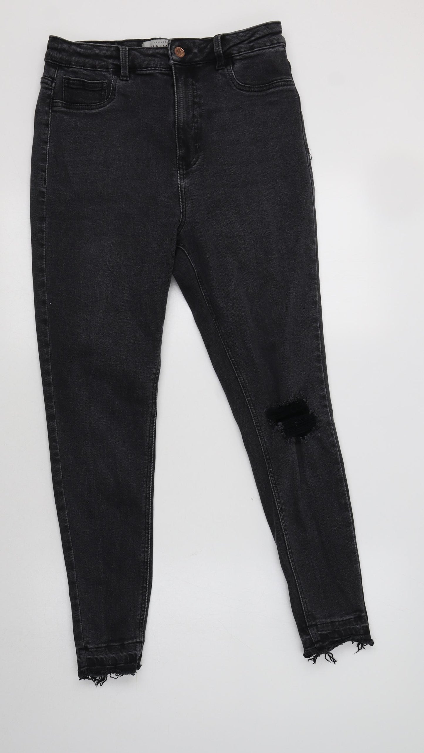 Dorothy Perkins Womens Black  Cotton Jegging Jeans Size 14 L28 in Regular