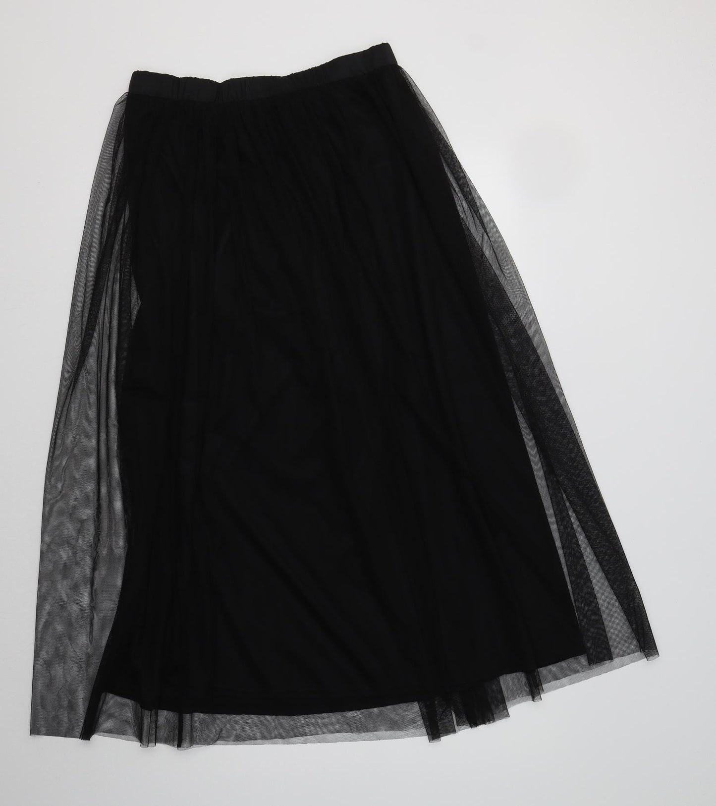 Primark Womens Black  Polyester A-Line Skirt Size 12