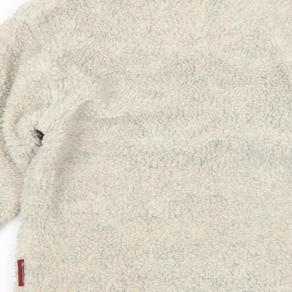 Donnay Womens Beige V-Neck  Polyester Pullover Jumper Size S