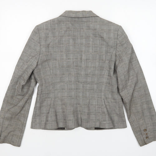 NEXT Womens Multicoloured Houndstooth Polyester Jacket Suit Jacket Size 14