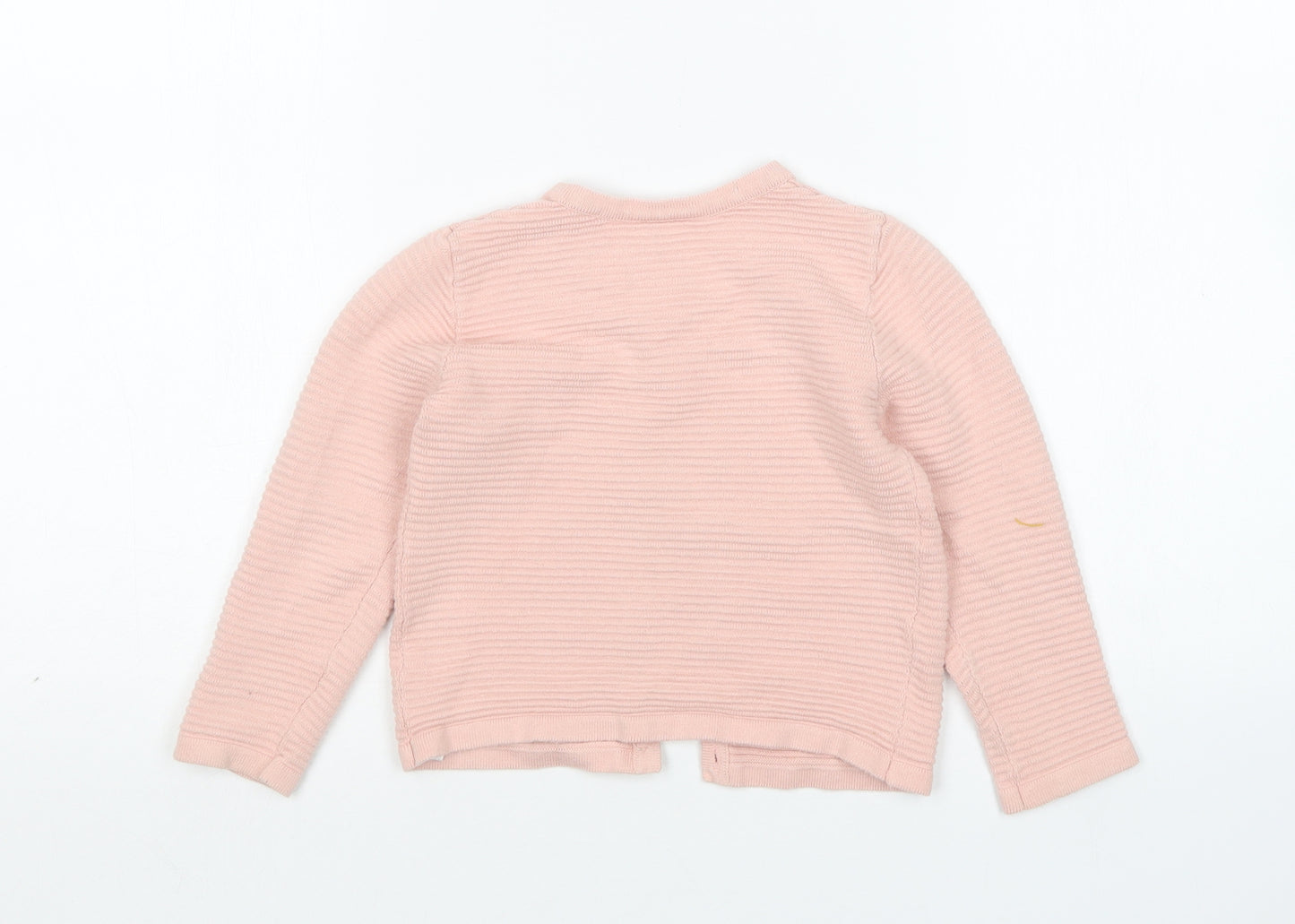Nutmeg Girls Pink Round Neck  Cotton Cardigan Jumper Size 4-5 Years