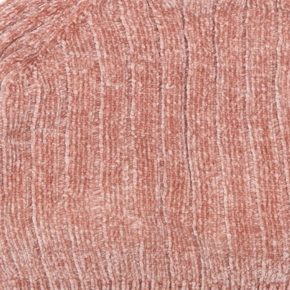 Zara Girls Pink V-Neck  Polyester Cardigan Jumper Size 3-4 Years