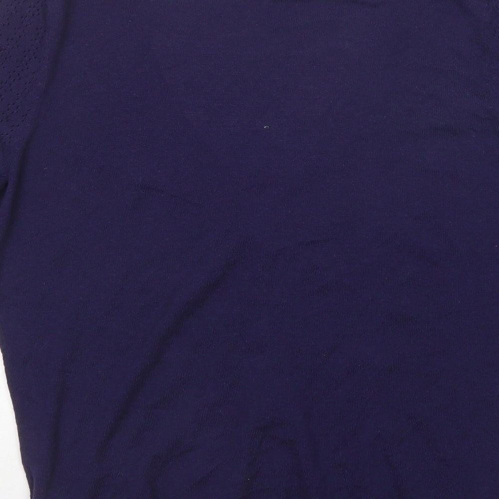 H&M Womens Purple V-Neck  Modal Cardigan Jumper Size L