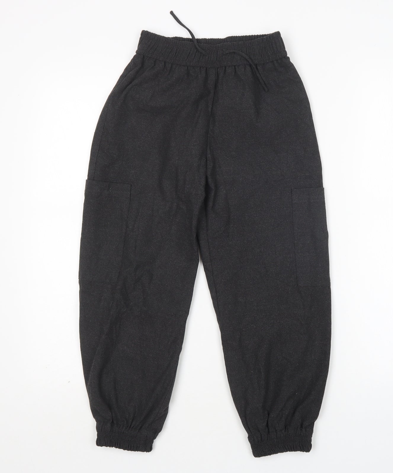 Zara Girls Grey  Polyester Cargo Trousers Size 9 Months  Regular